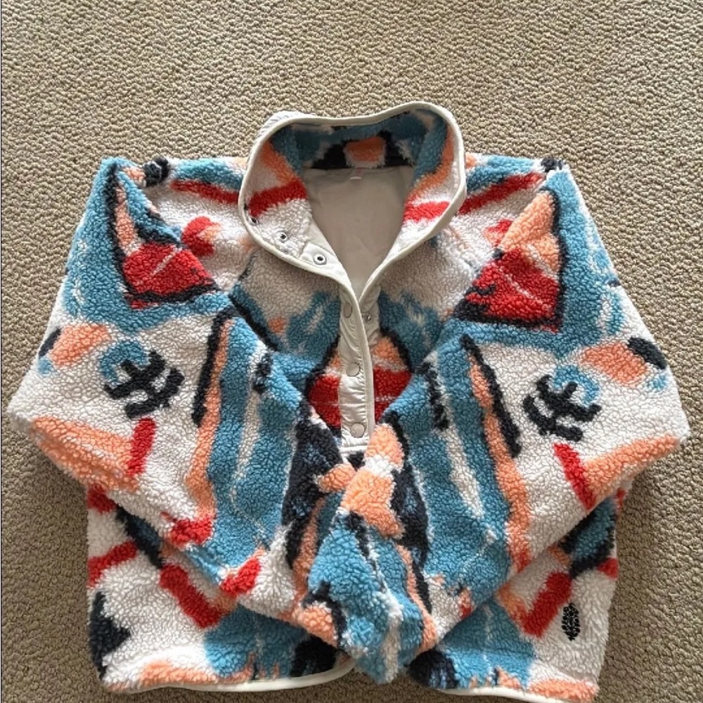 FP Movement by Free People Colorful Teddy Jacket